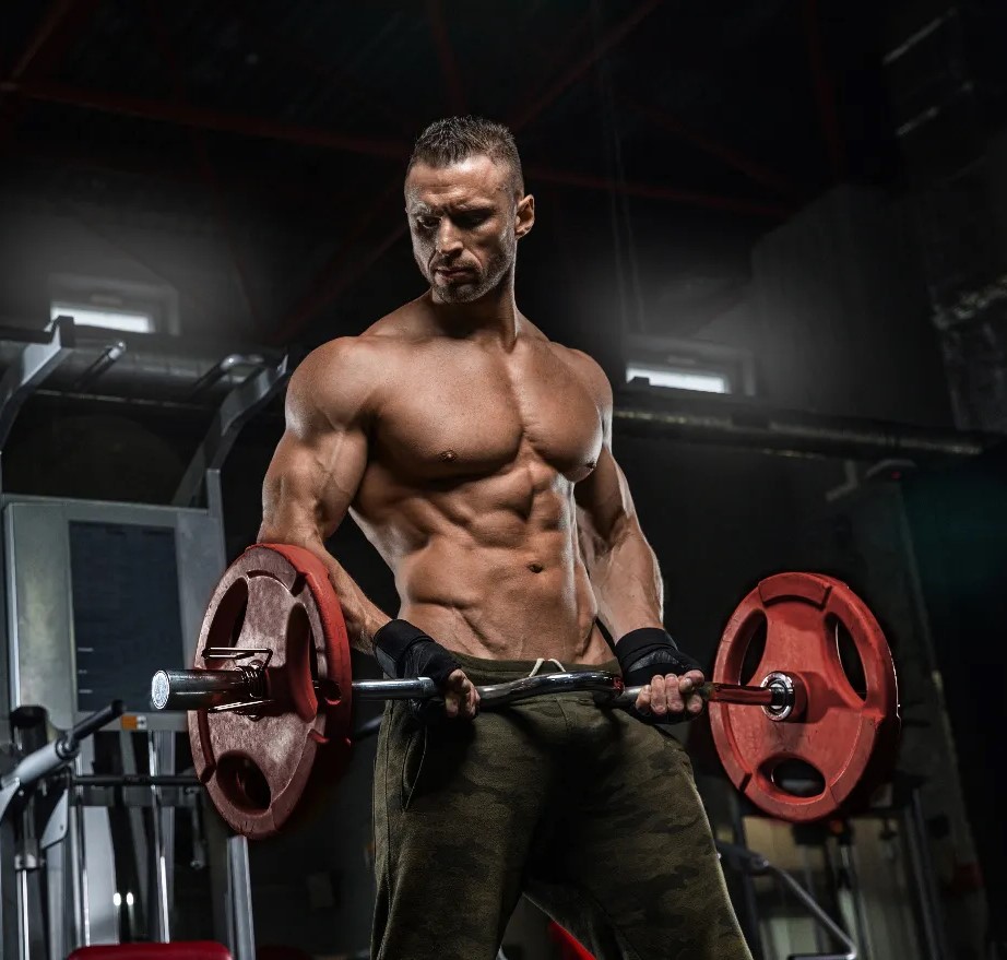 Intense gym training